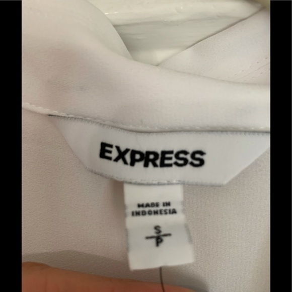 Express White tie up Top Small - Picture 6 of 7